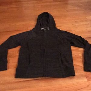 Athleta XS charcoal gray zip hoodie